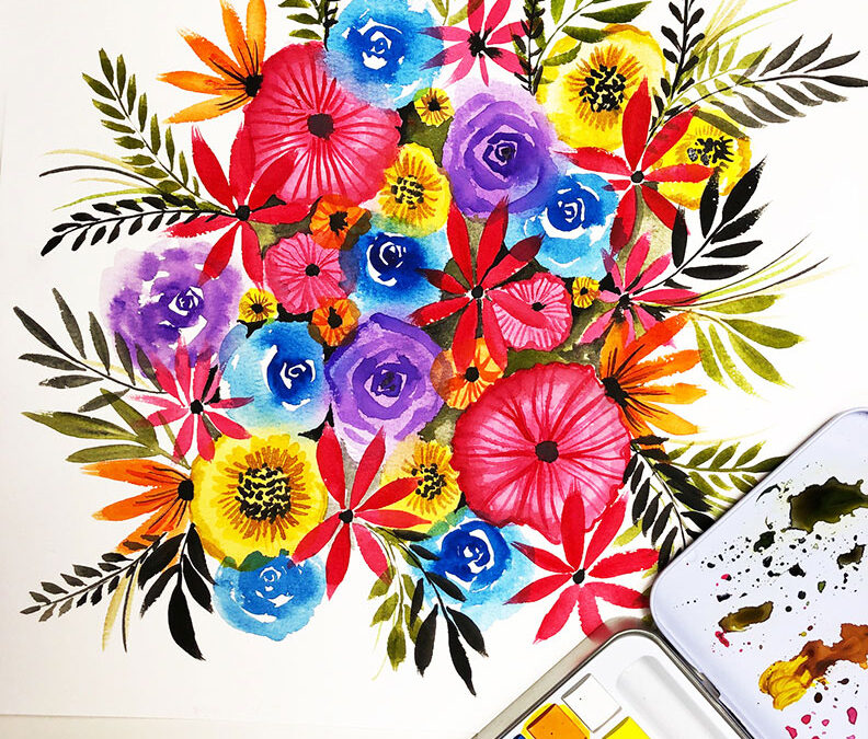 Watercolor Florals With Alisa Burke